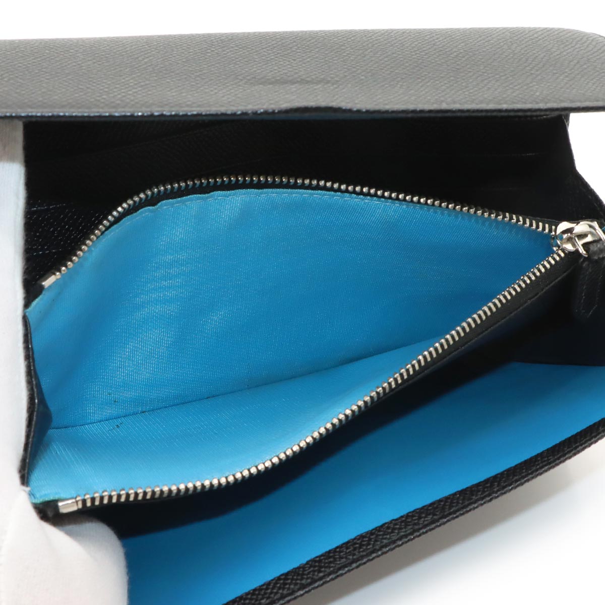 BVLGARIBVLGARI Long Wallet Leather Black 30414 Purse
