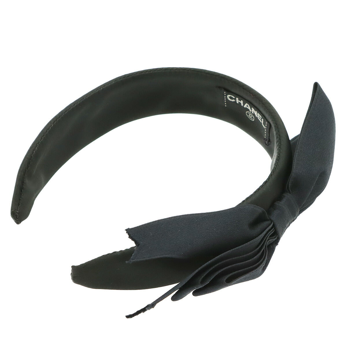 Ribbon Headband Satin Black Hair Accessory Vintage