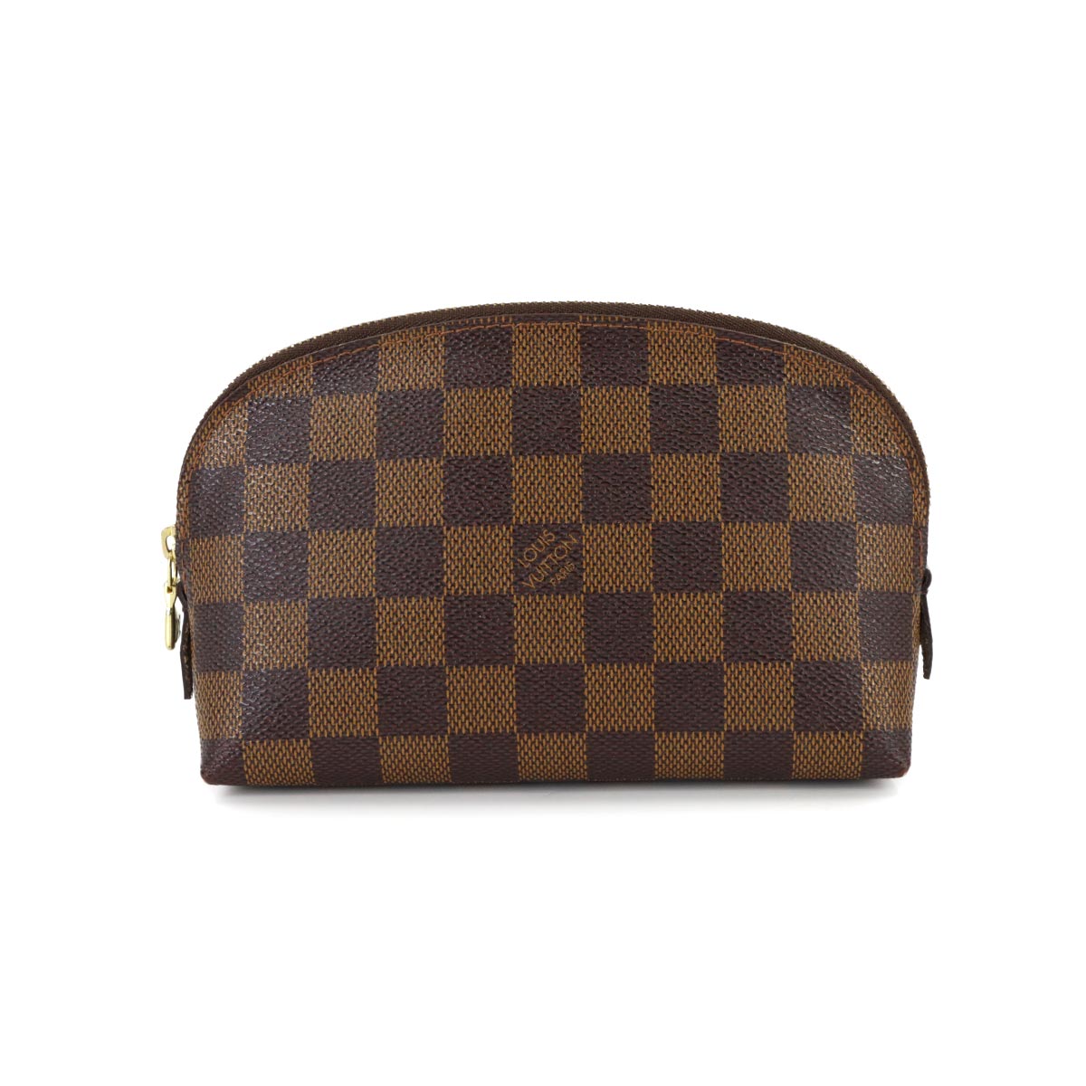 Damier Cosmetic Pouch PM Ebene Brown N47516 Purse
