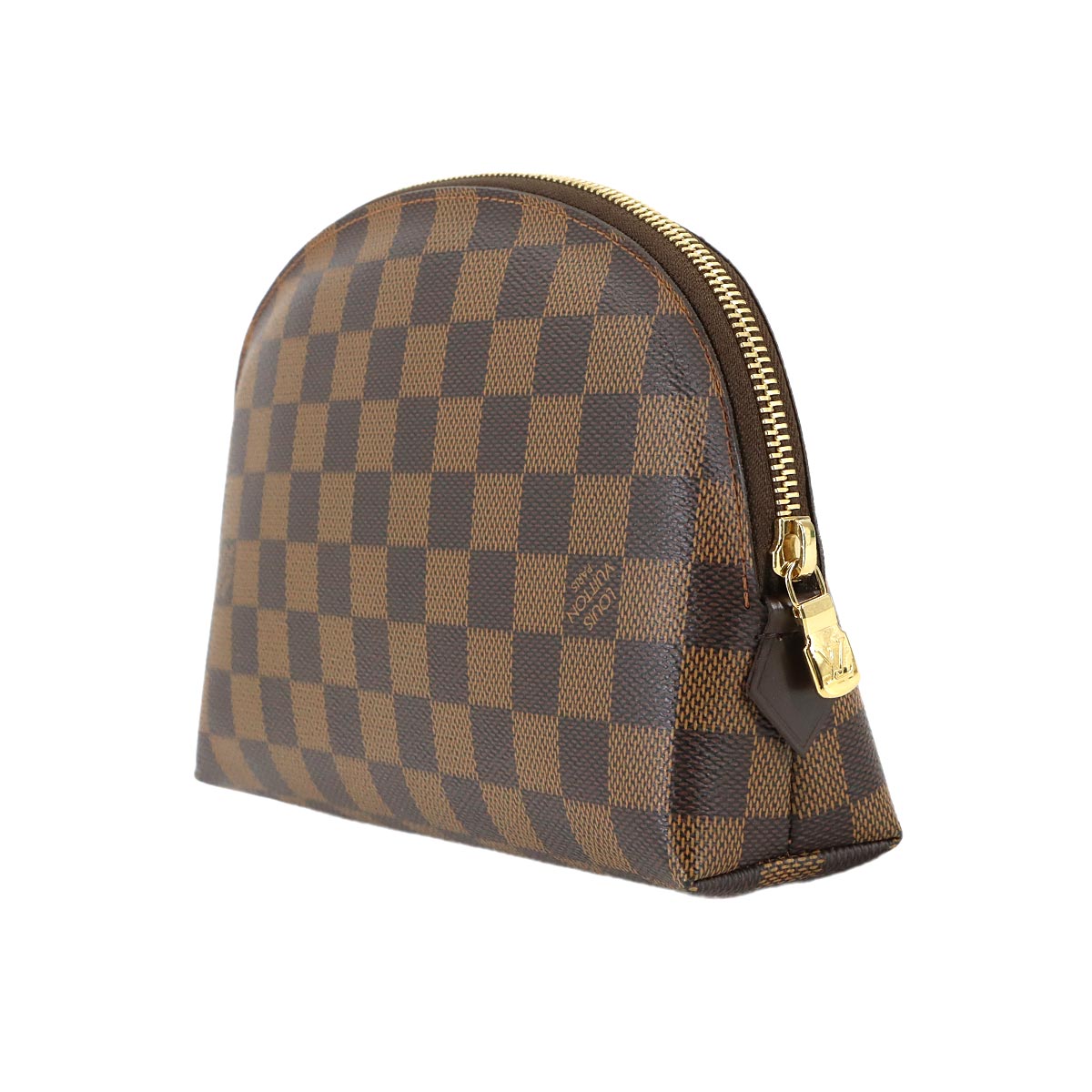 Damier Cosmetic Pouch GM Ebene Brown N23345 Purse