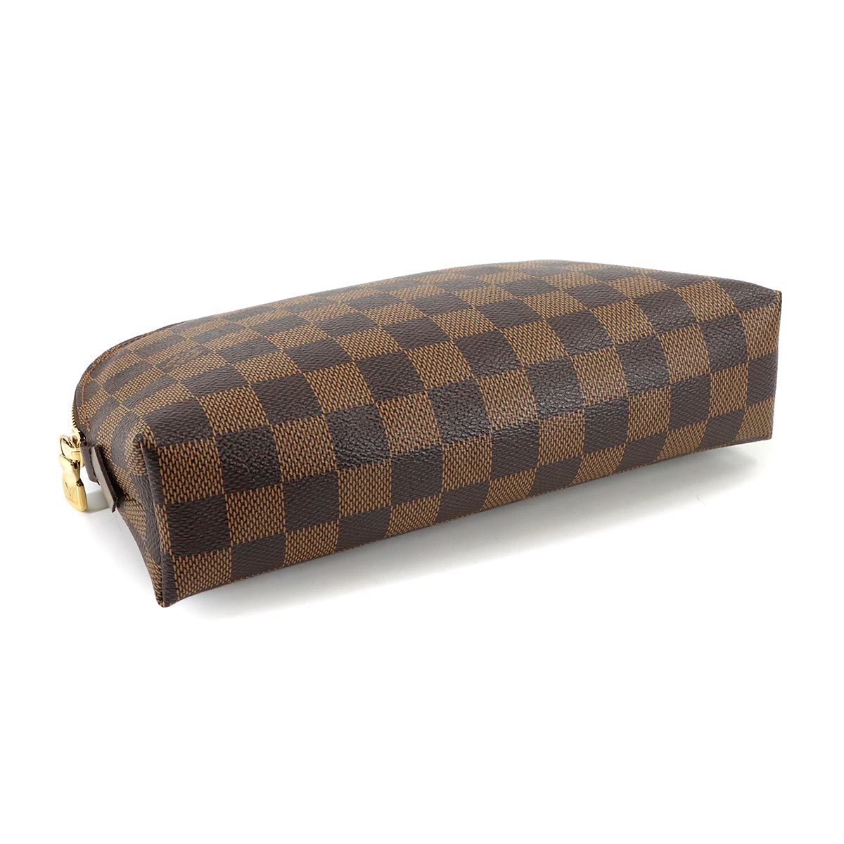 Damier Cosmetic Pouch GM Ebene Brown N23345 Purse