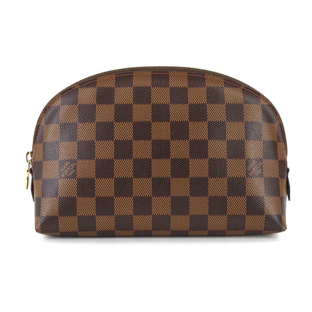 Damier Cosmetic Pouch GM Ebene Brown N23345 Purse