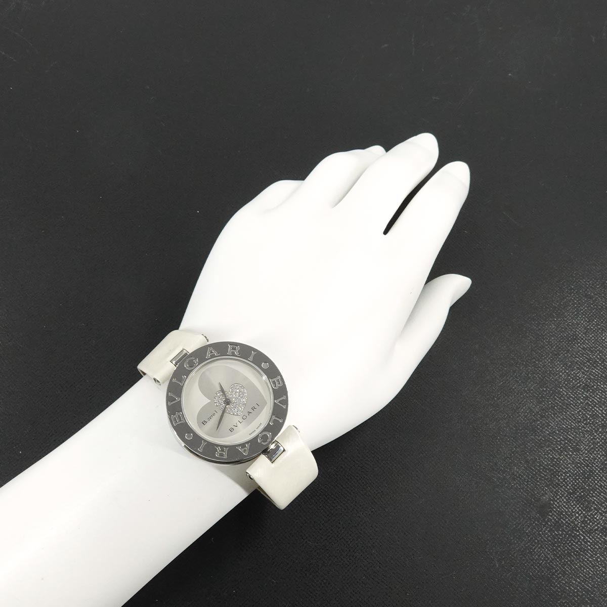 B-zero1 Double Heart BZ35S Diamond Silver Dial Quartz