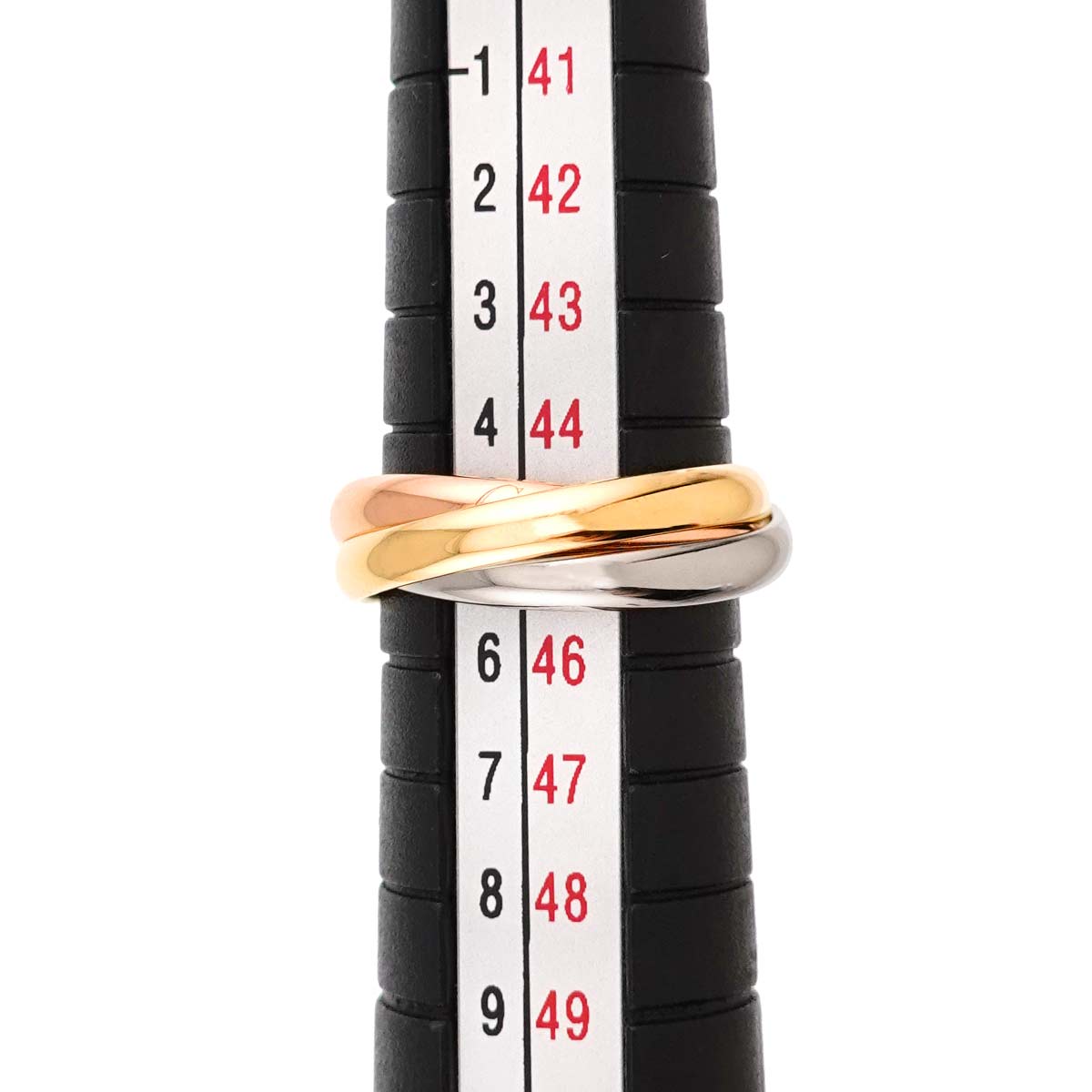 Trinity SM Ring 18K YG WG PG 750 Size45 3.25(US)