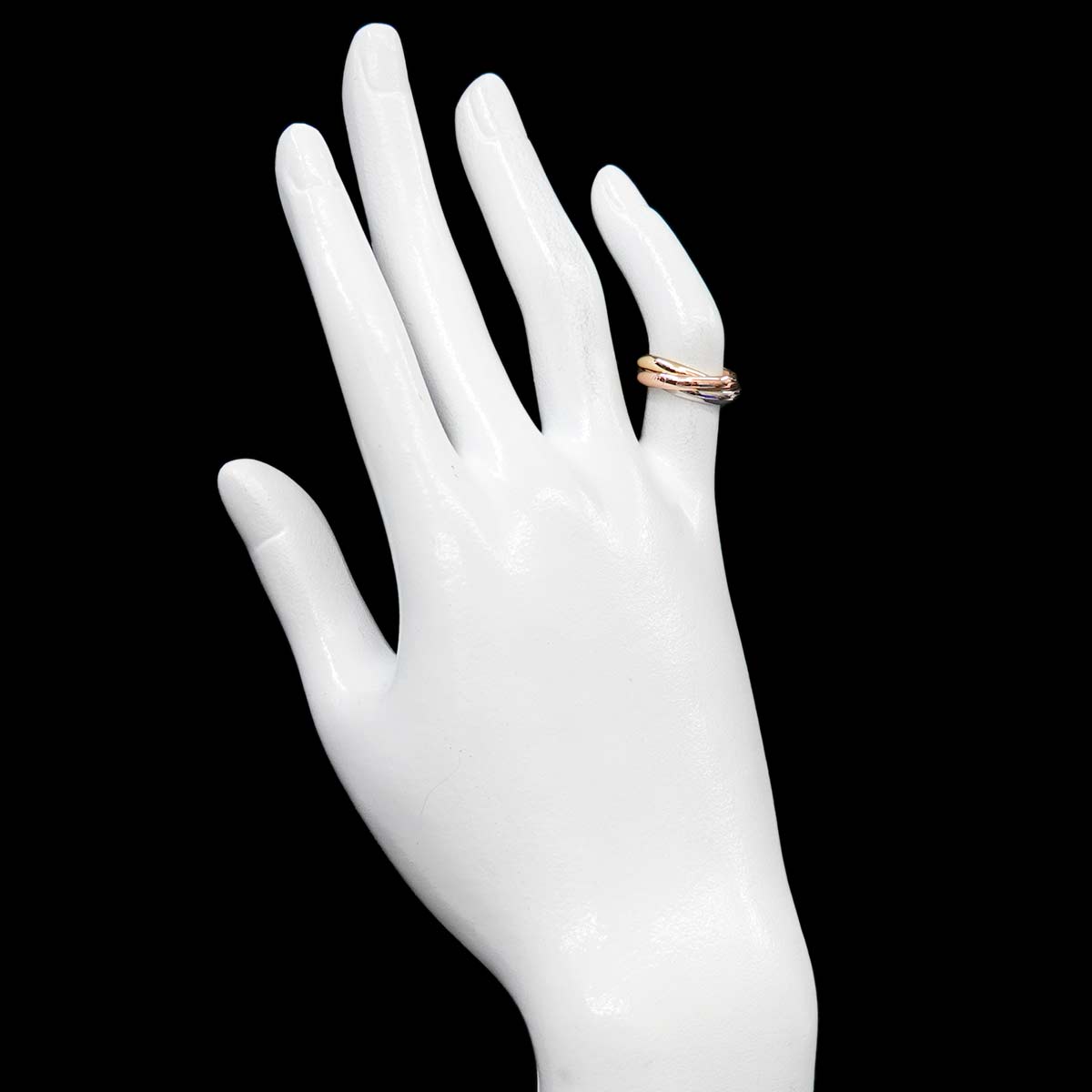 Trinity SM Ring 18K YG WG PG 750 Size45 3.25(US)
