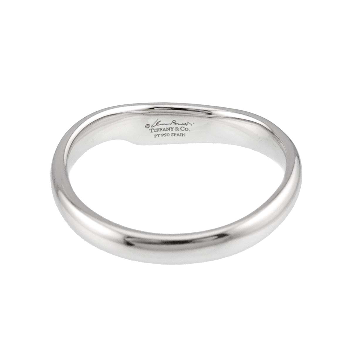 Open Heart Diamond Ring Platinum size5.75-6(US)
