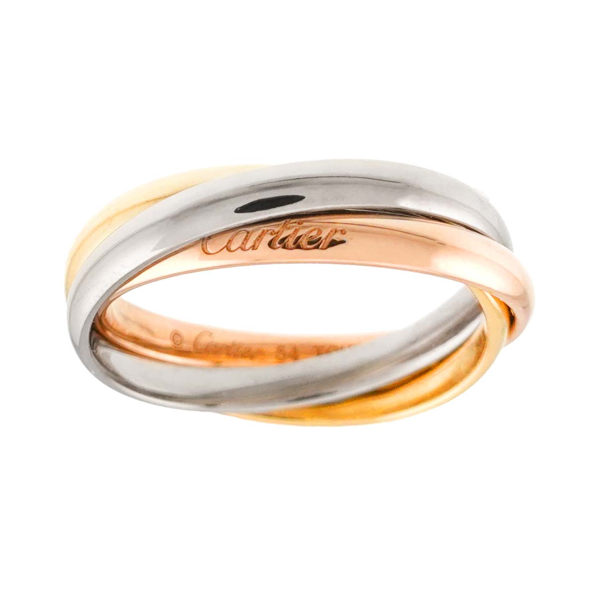 Trinity SM Ring 18K YG WG PG 750 Size54 6.75(US)