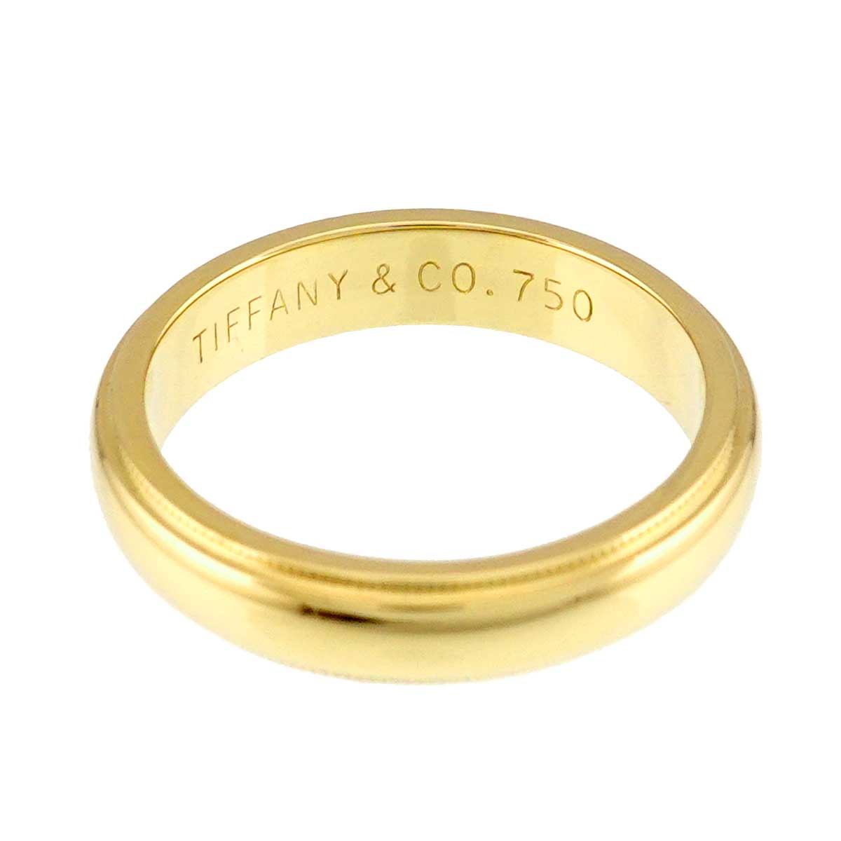 Milgrain Band Ring 18K YG 750 Size5.2(US)