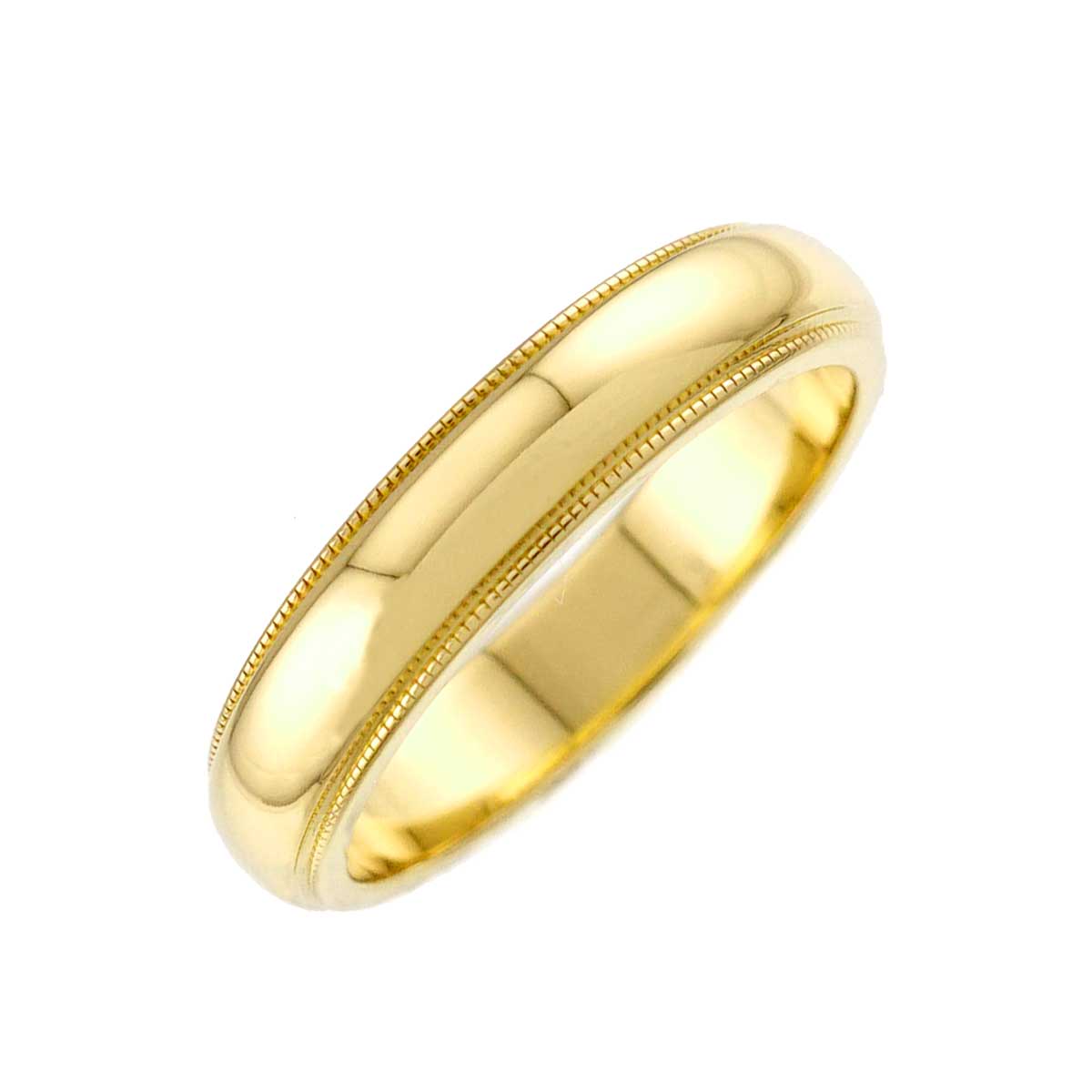 Milgrain Band Ring 18K YG 750 Size5.2(US)