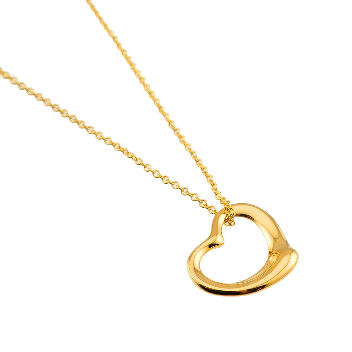 Open Heart Necklace 18K Yellow Gold 750