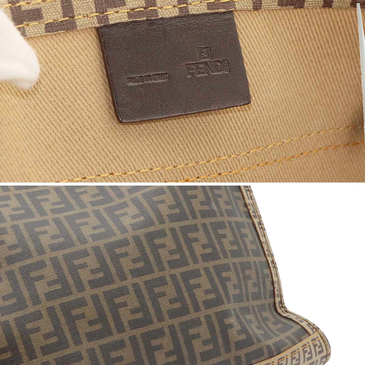 Zucca Zucchino Tote Bag PVC Brown Black 8BH184 Purse
