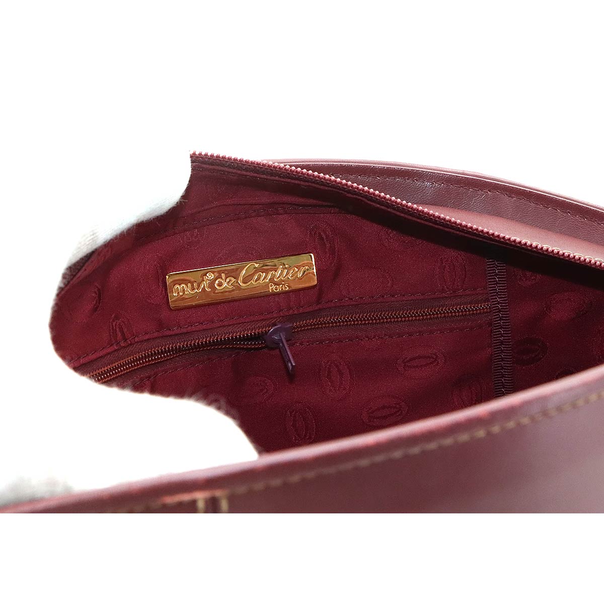 Must Hand Bag Leather Bordeaux Purse