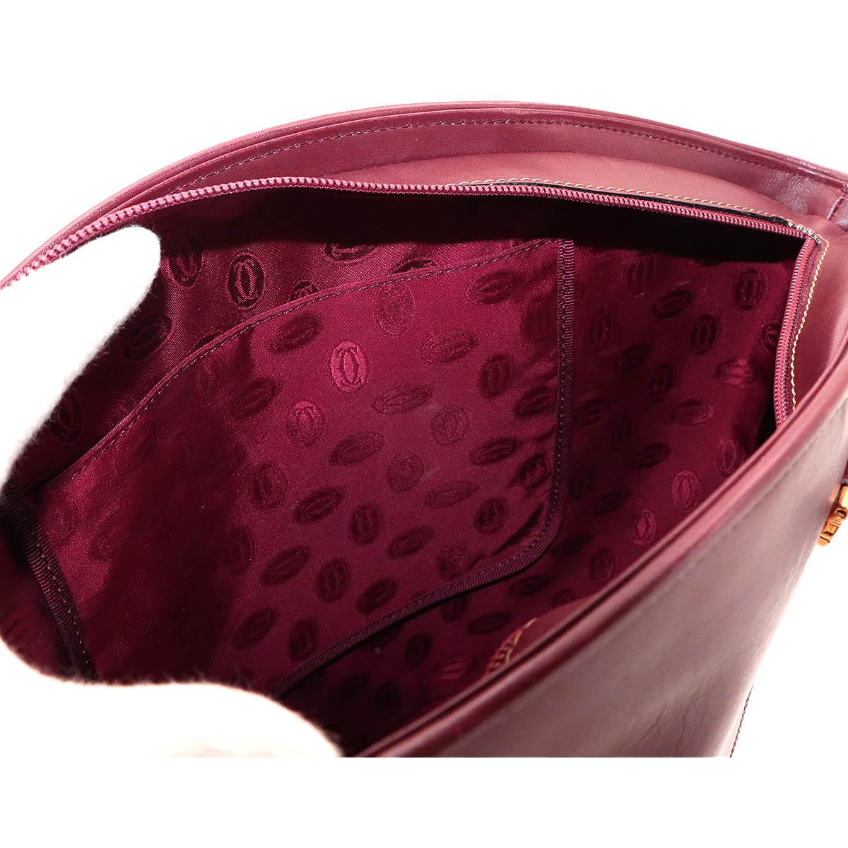 Must Hand Bag Leather Bordeaux Purse