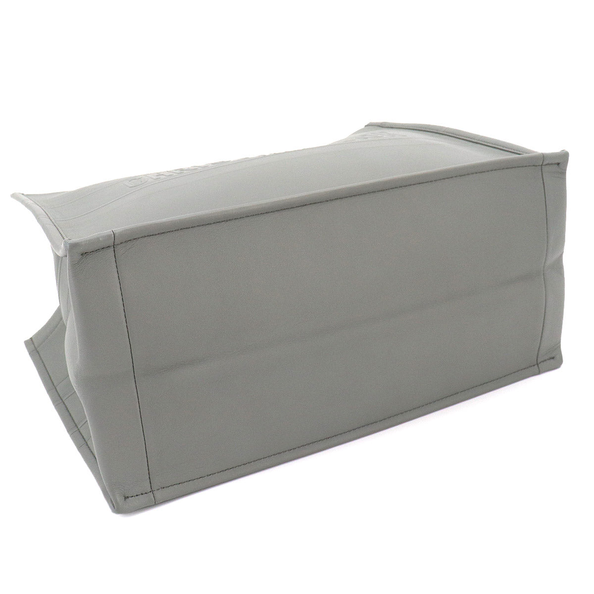 Book Tote Medium Bag Leather Gray M1296ZGSB Purse