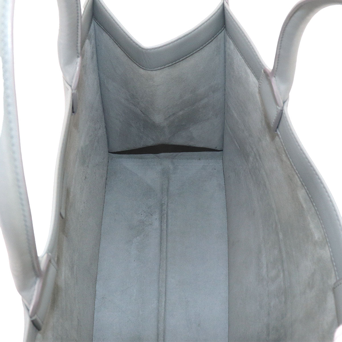Book Tote Medium Bag Leather Gray M1296ZGSB Purse