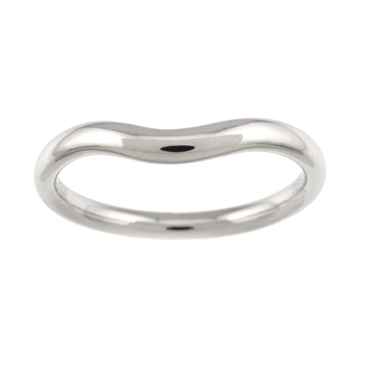 Curved Band Ring Pt Platinum size5-5.25(US)