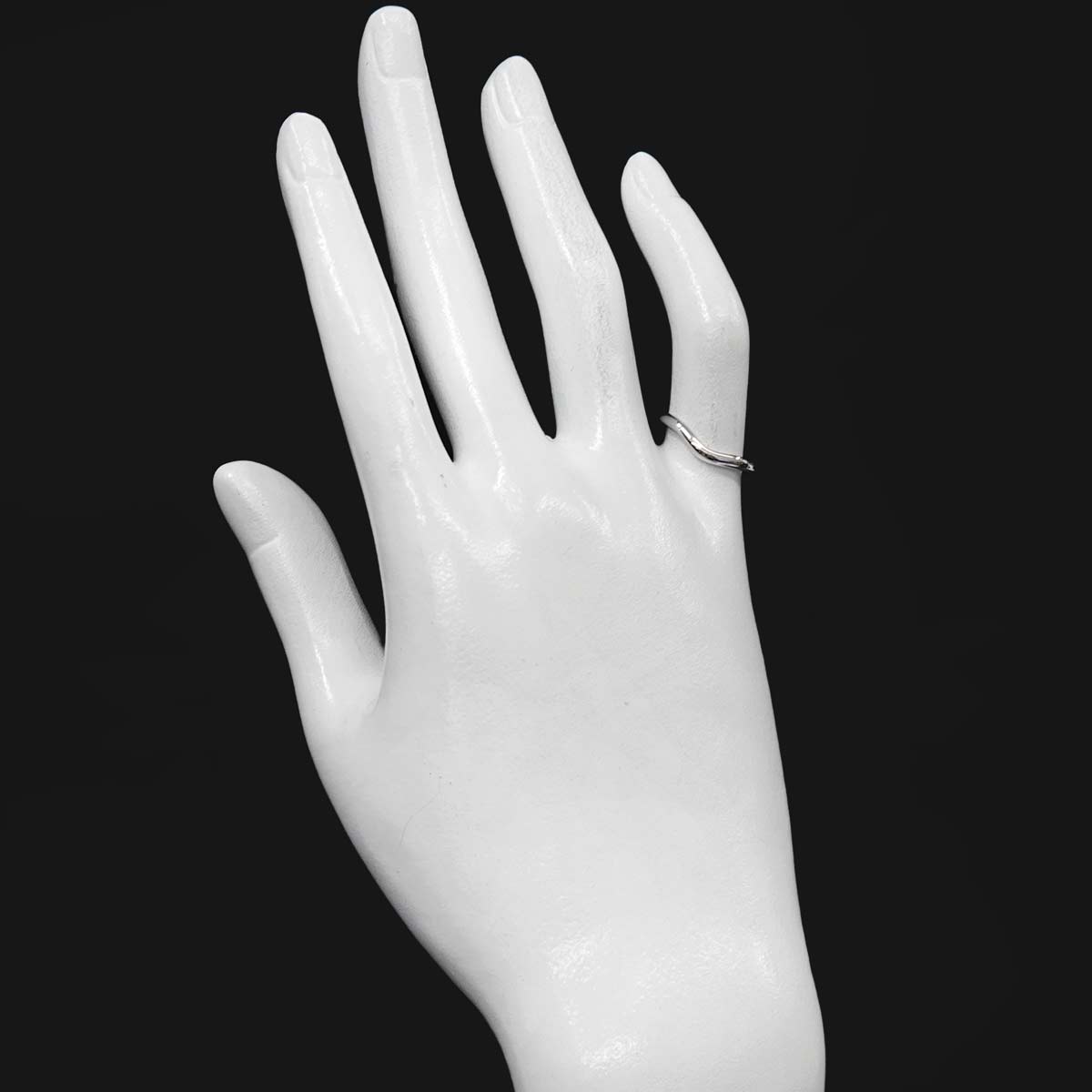 Curved Band Ring Pt Platinum size5-5.25(US)