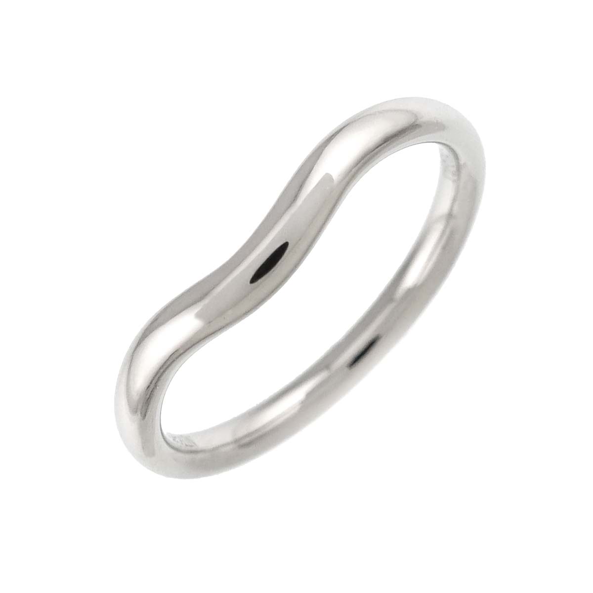 Curved Band Ring Pt Platinum size5-5.25(US)
