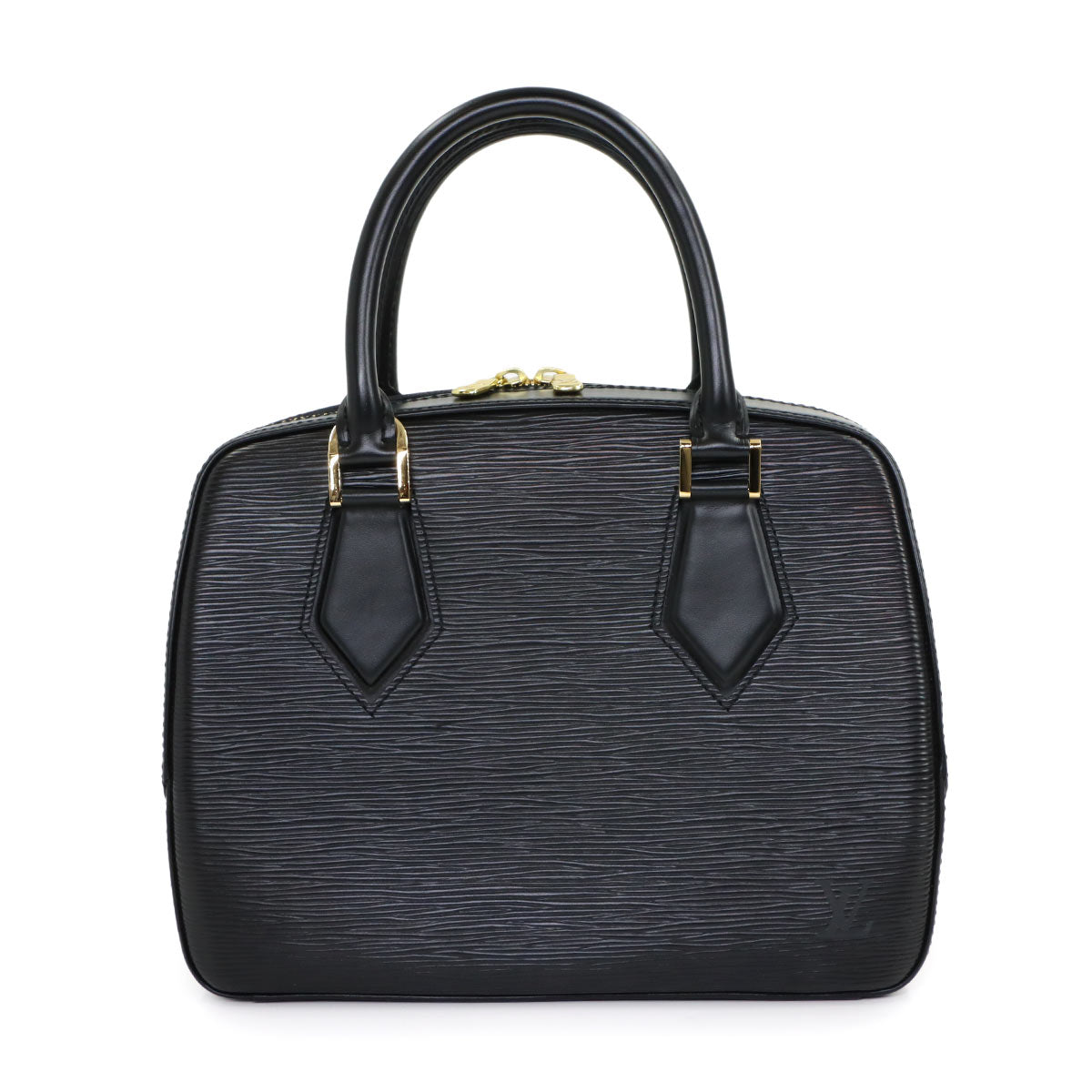 Epi Sablons Hand Bag Noir Black Leather M52042 Purse