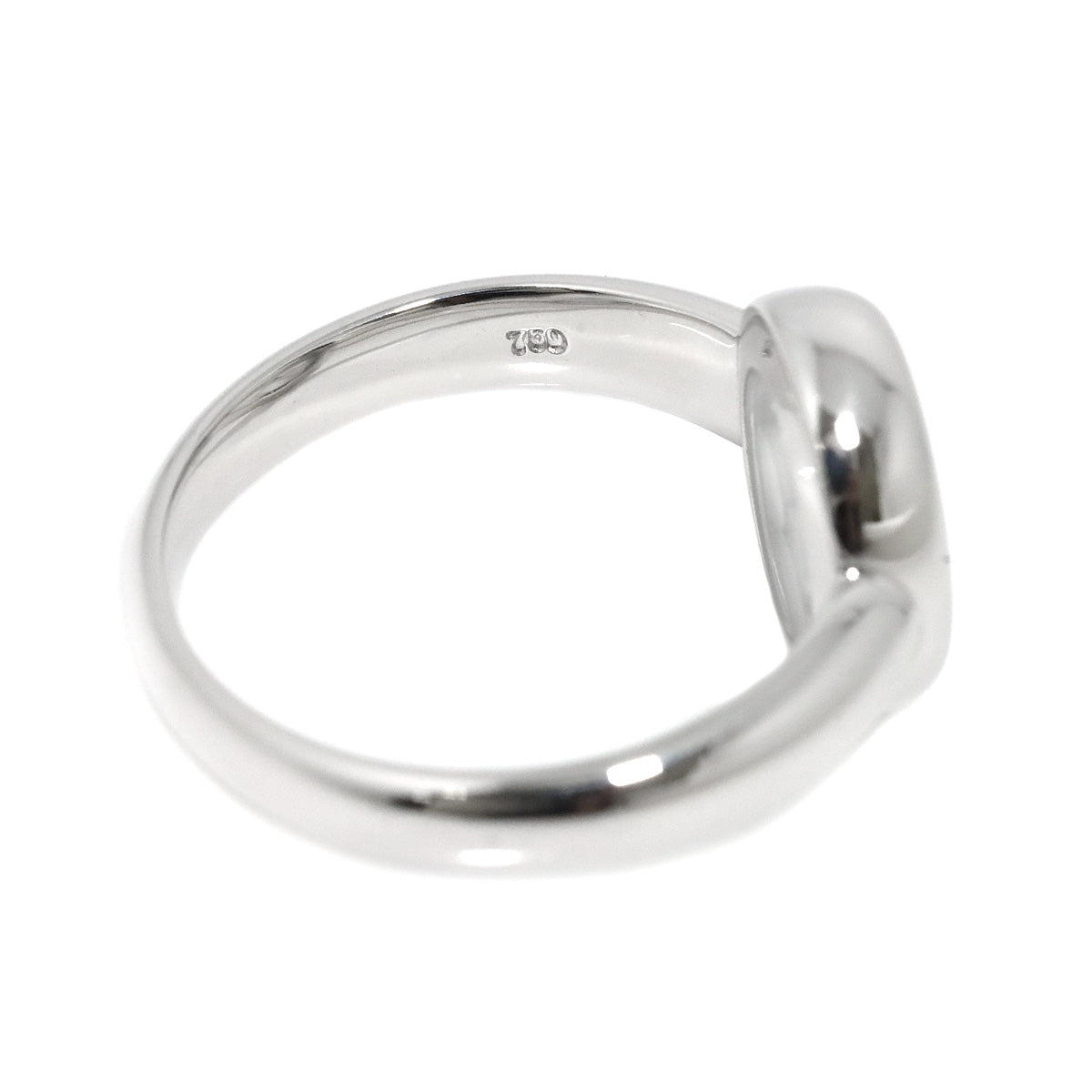 Happy Diamond Ring 18K White Gold 750 Size6(US)