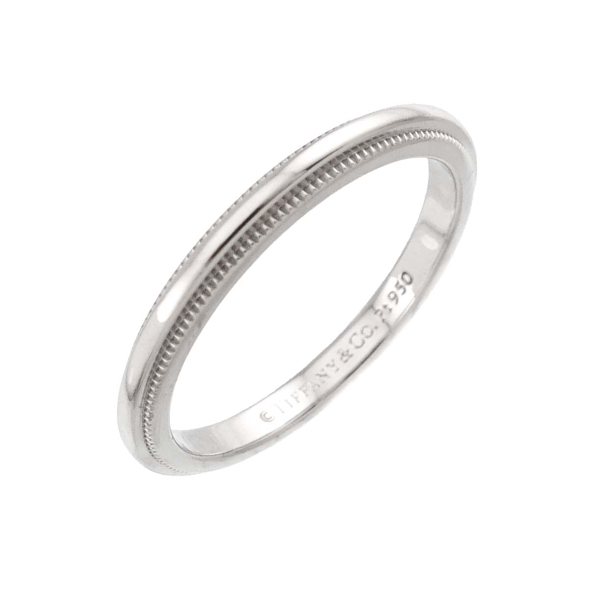 Milgrain Band Ring Pt Platinum Size5.25(US)