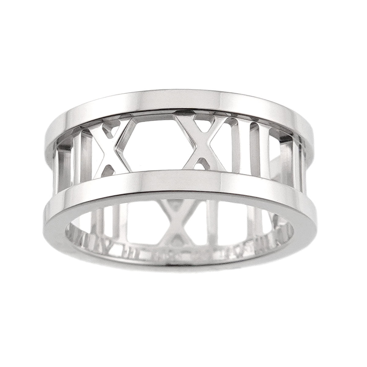 Atlas Diamond Ring 18K White Gold 750 size4(US)
