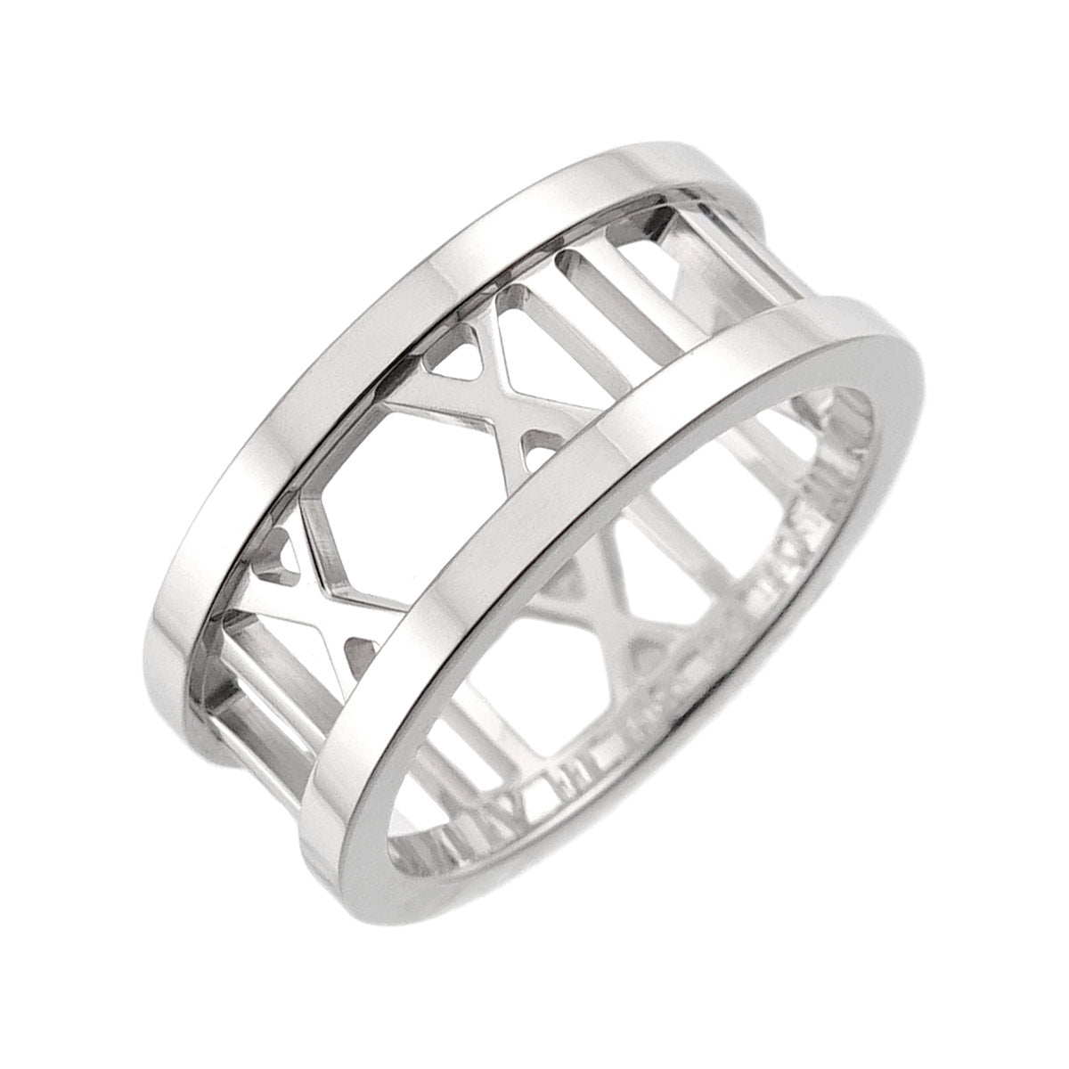 Atlas Diamond Ring 18K White Gold 750 size4(US)