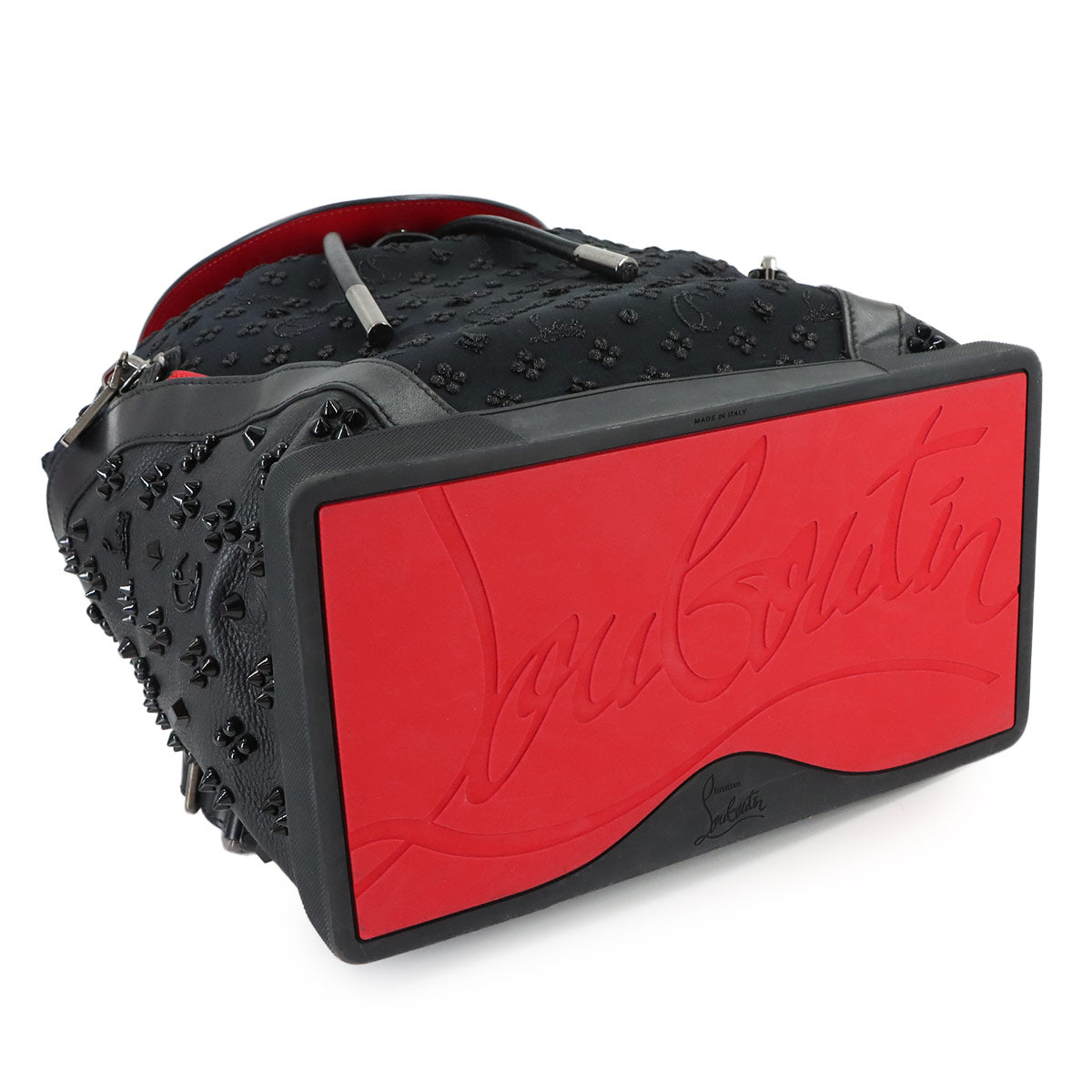 Explora funk Backpack Leather Canvas Black Red