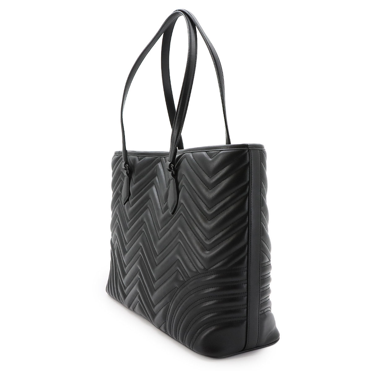 GG Marmont Quilting Large Tote Bag Leather Black 739684 Purse