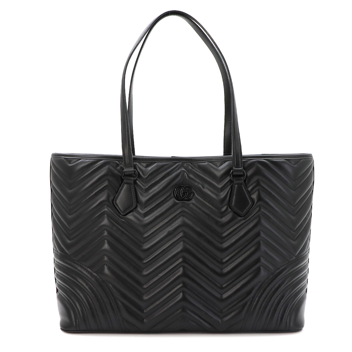 GG Marmont Quilting Large Tote Bag Leather Black 739684 Purse