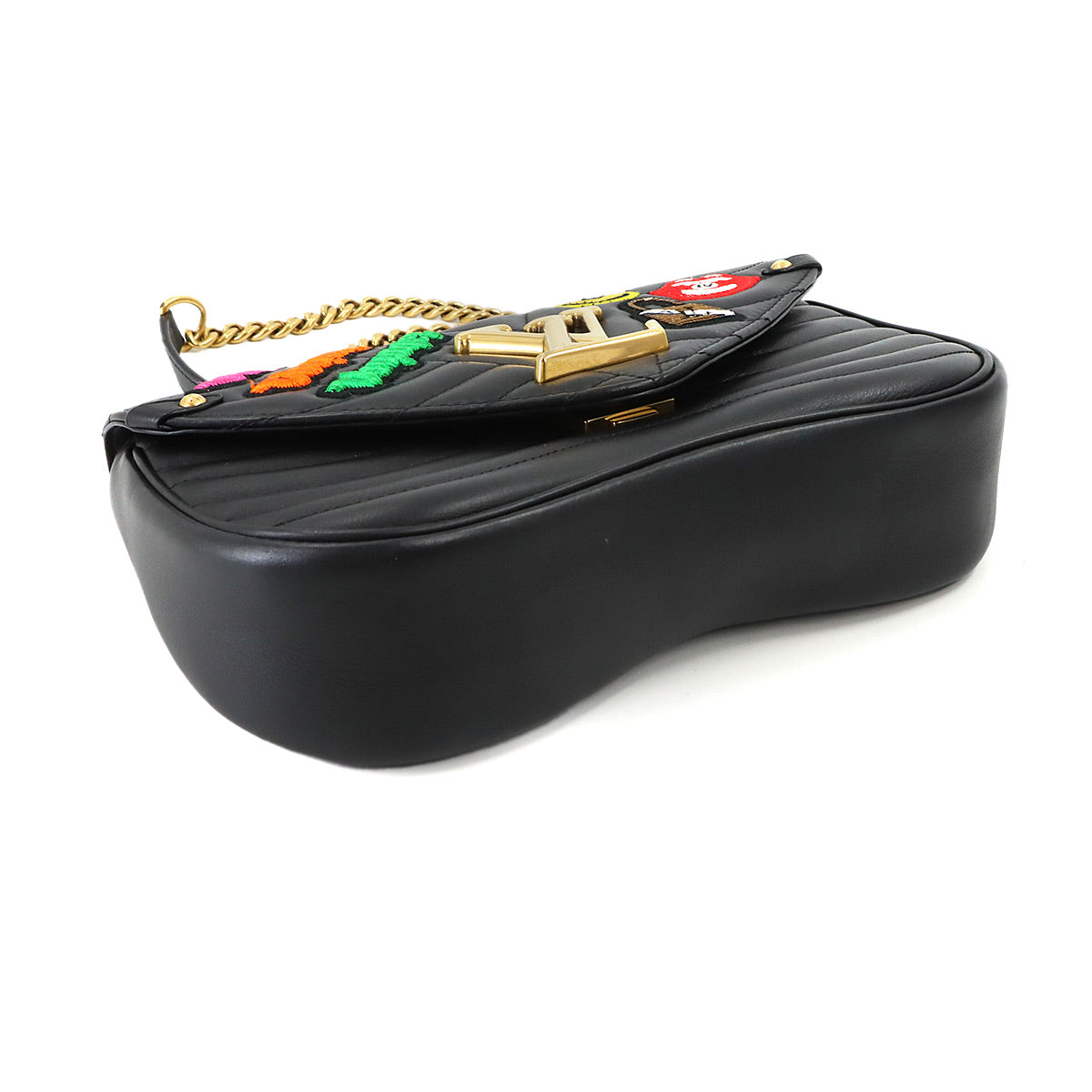 New Wave Hand Chain Shoulder Bag Leather Noir M52564