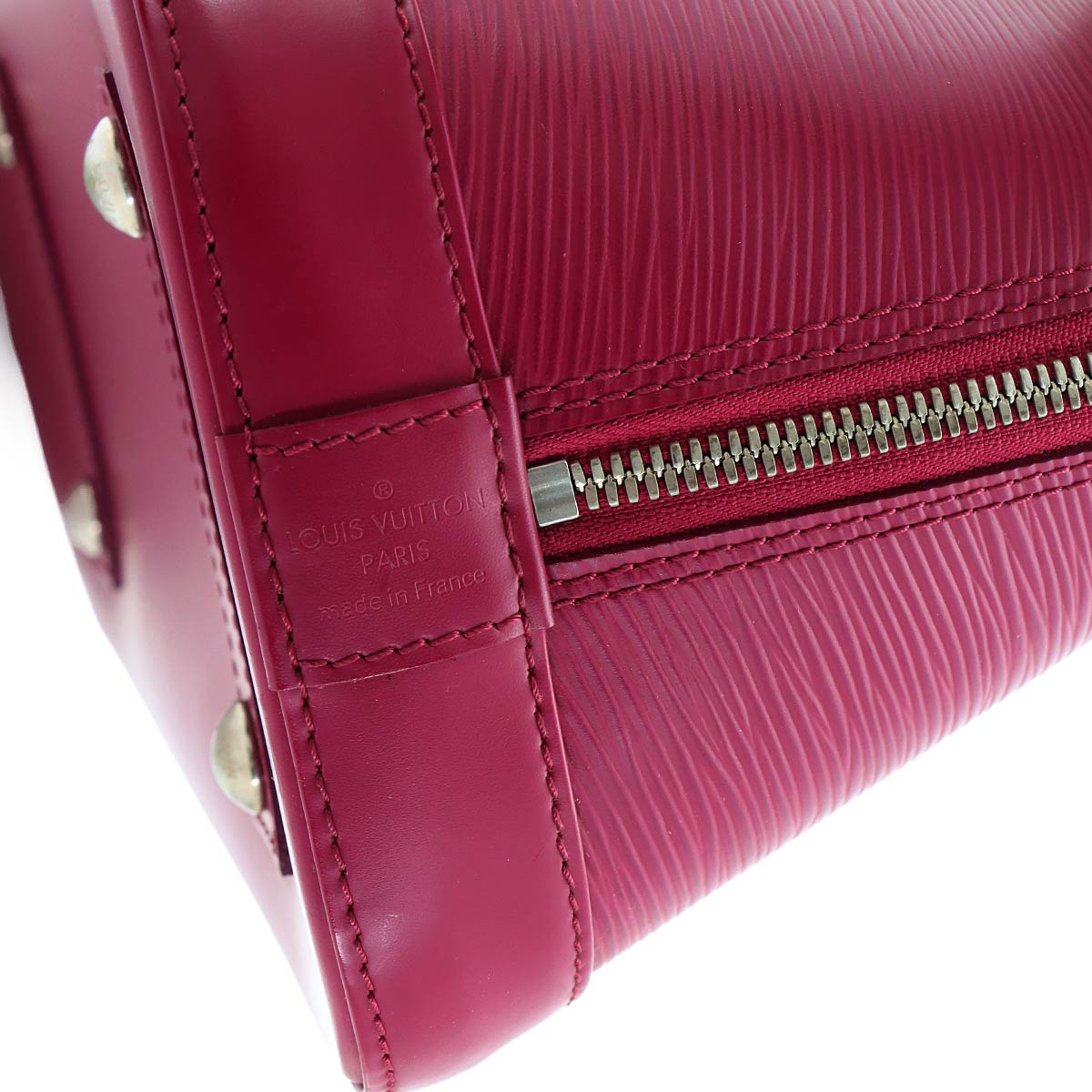 Epi Alma PM Hand Bag Leather Fuchsia M40490 Purse