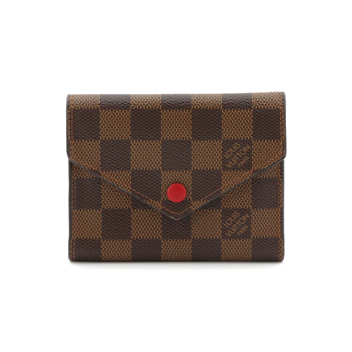 Damier Victorine Wallet N41659 Brown Red