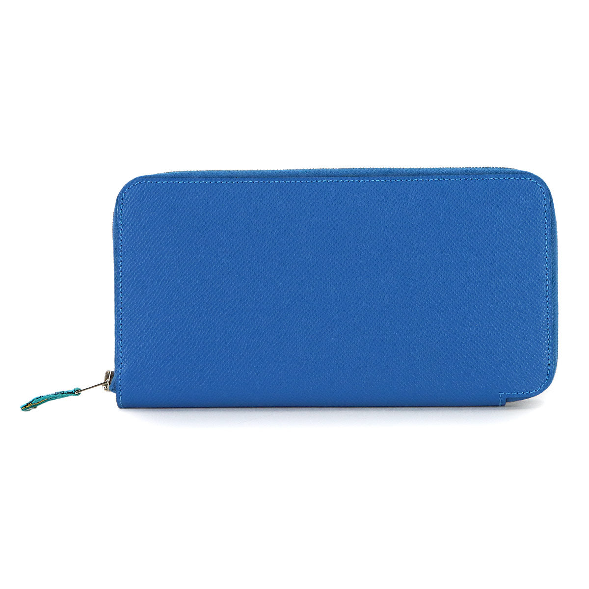 Azapp Long Silkin Long Wallet Epsom Blue Purse