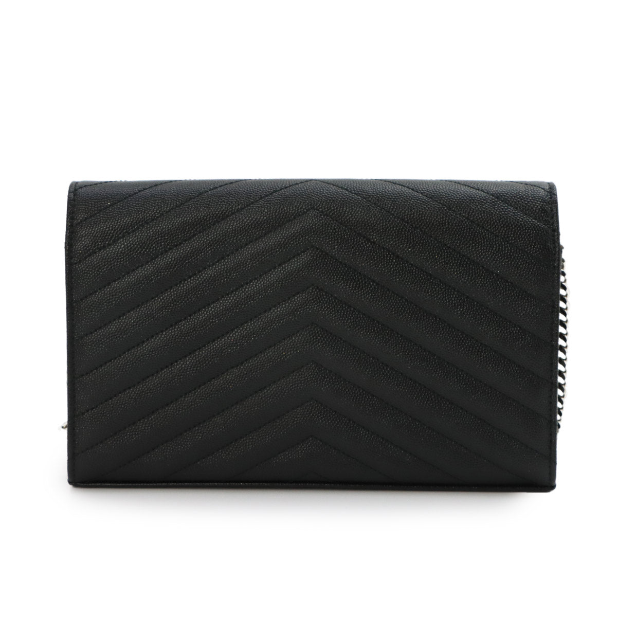 Cassandra Classic Chain Wallet Leather Black 377828