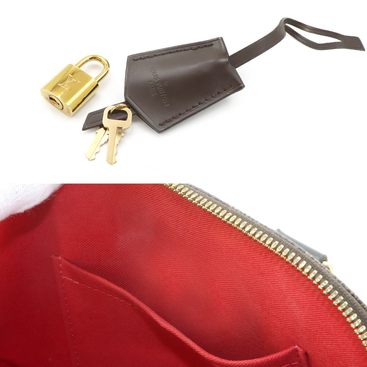 Damier Alma BB Hand Shoulder Bag Ebene N41221 Purse