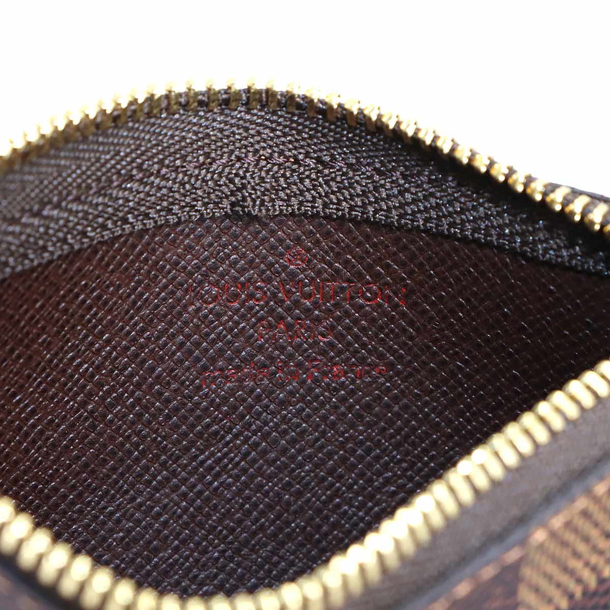 Damier Pochette Cles Coin Case Key Case Ebene N62658