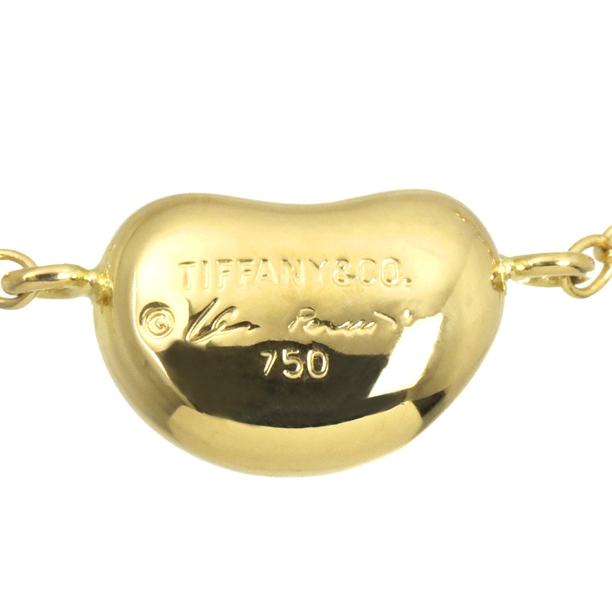 Bean 3P Necklace 18K Yellow Gold 750