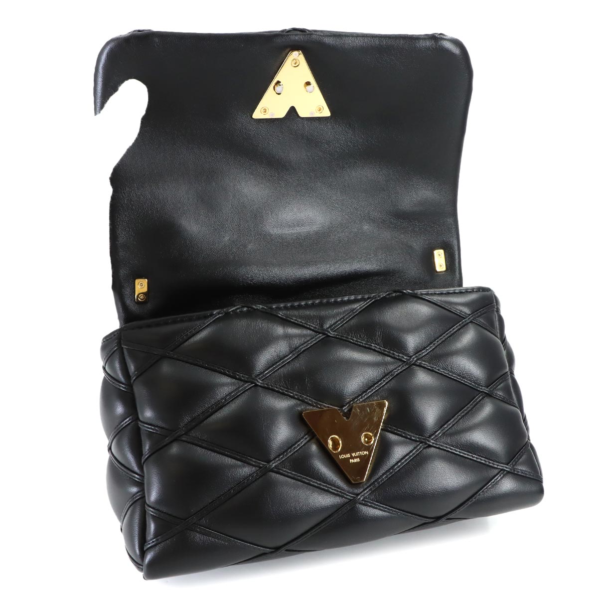 Martage GO-14 MM Hand Shoulder Bag Leather Noir M22891