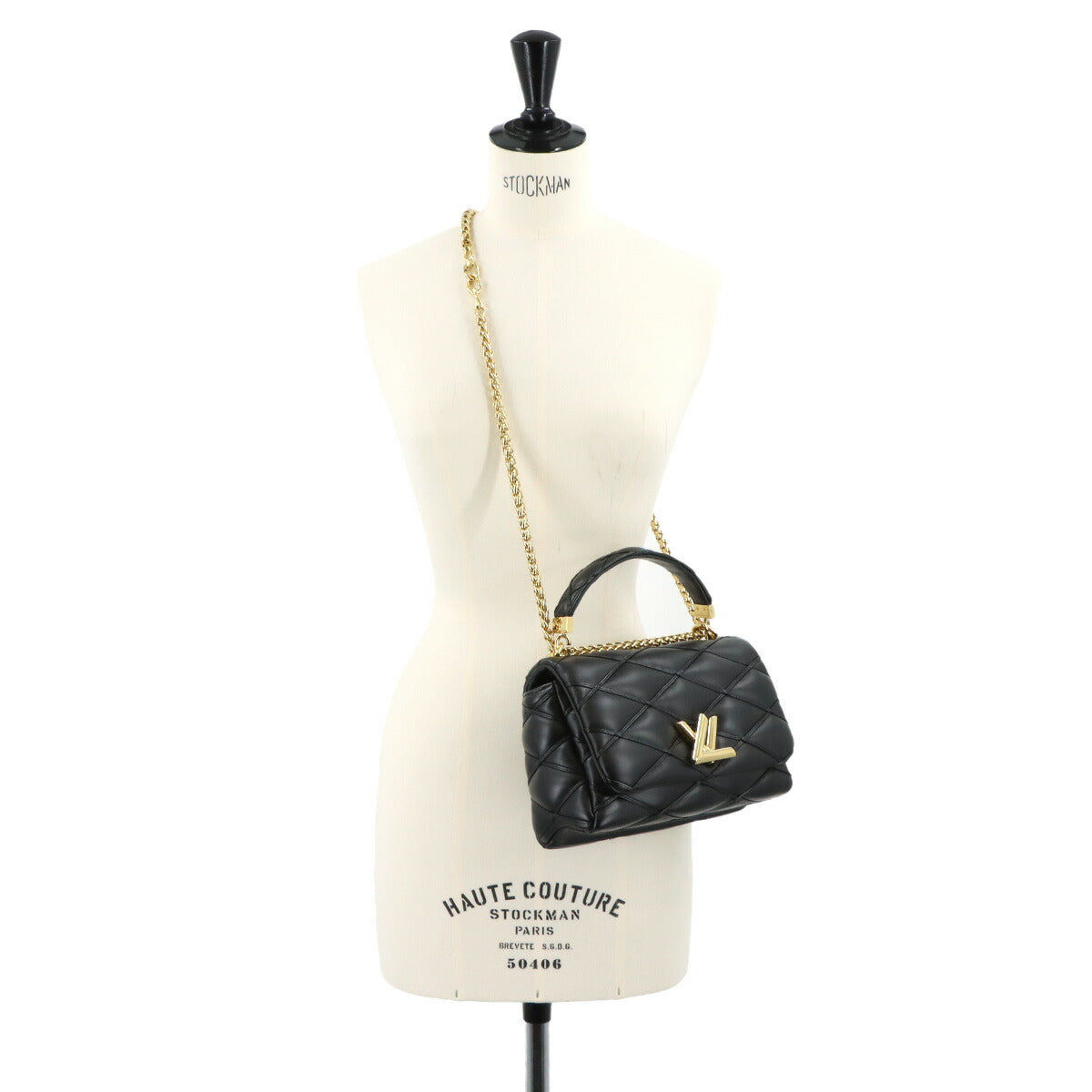 Martage GO-14 MM Hand Shoulder Bag Leather Noir M22891