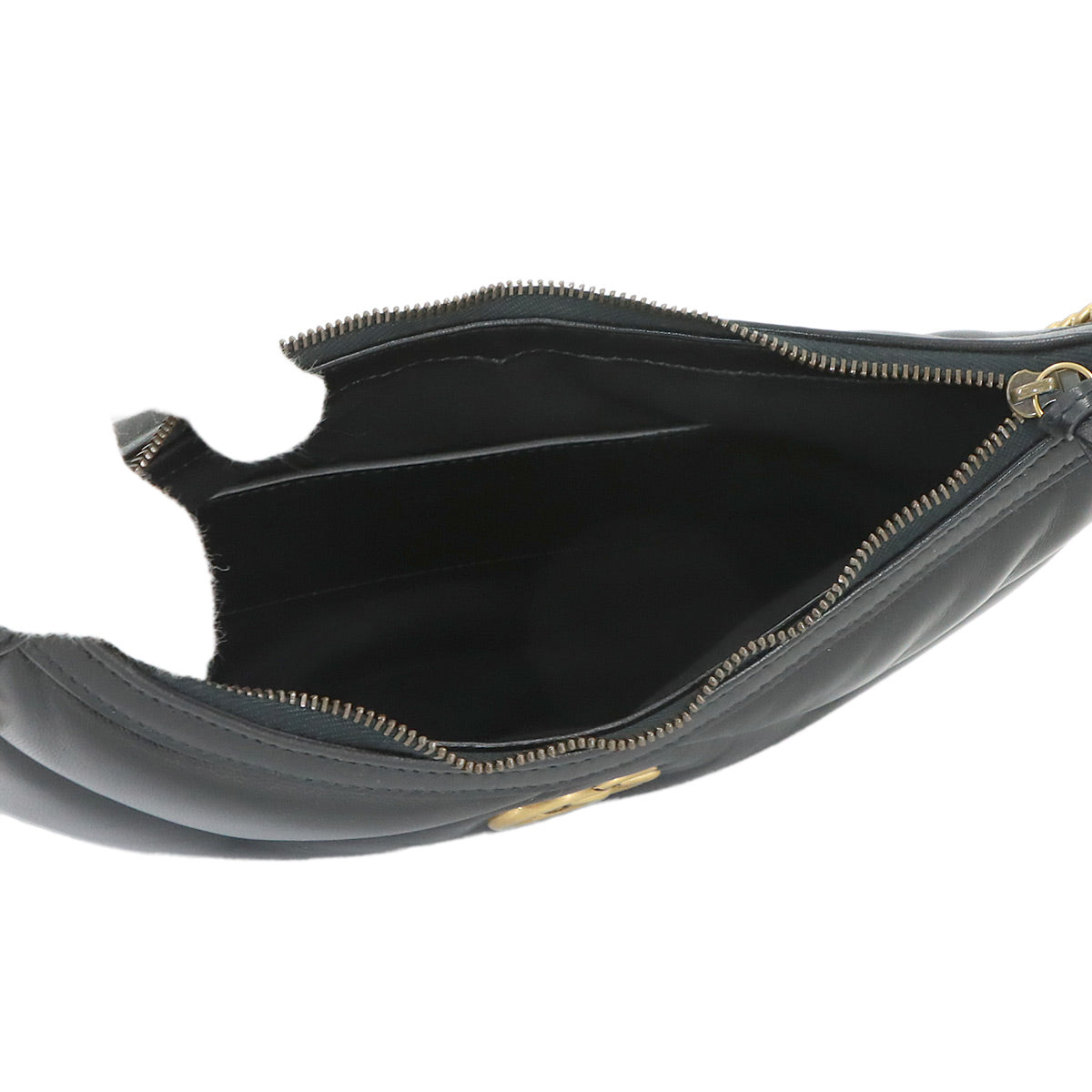 GG Marmont Small Quilting Shoulder Bag Leather Black 777263