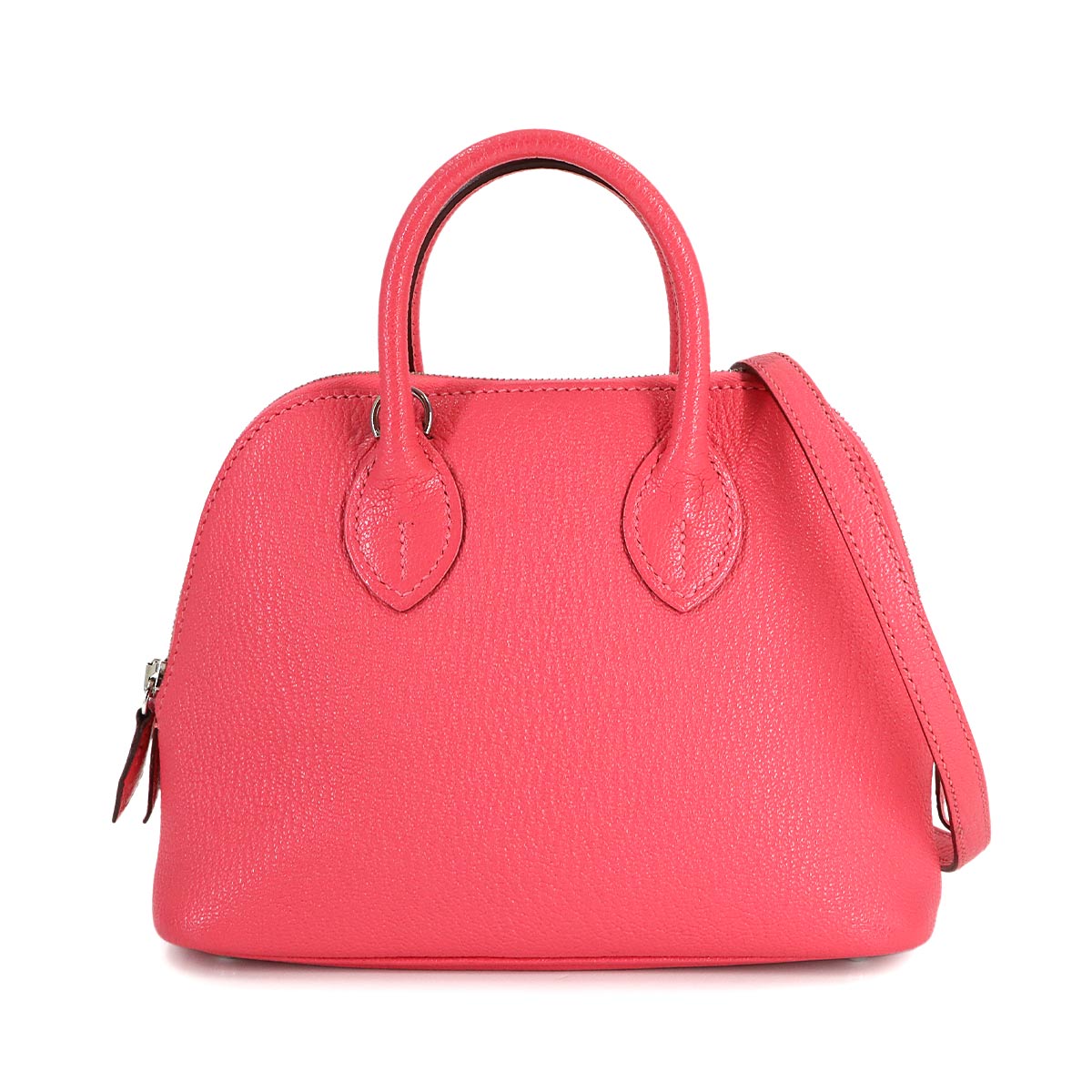 Bolide 1923 Mini Hand Shoulder Bag Chevre Mysore Rose Lipstick