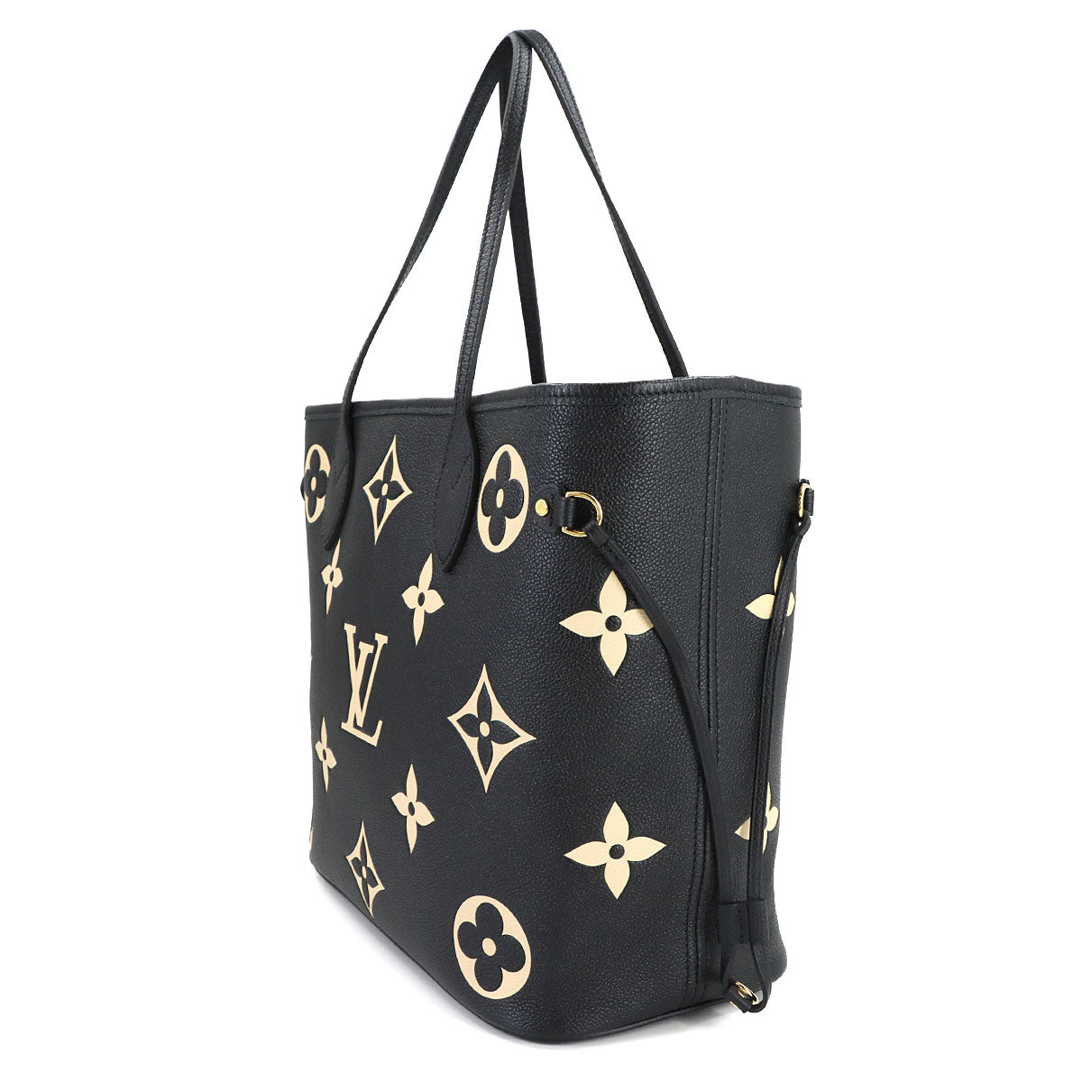 Monogram Empreinte Neverfull MM Tote Bag Black Beige