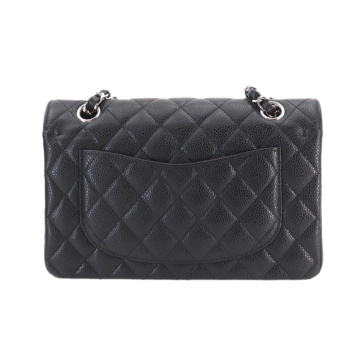 Matelasse 23 Chain Shoulder Bag Leather Black A01113