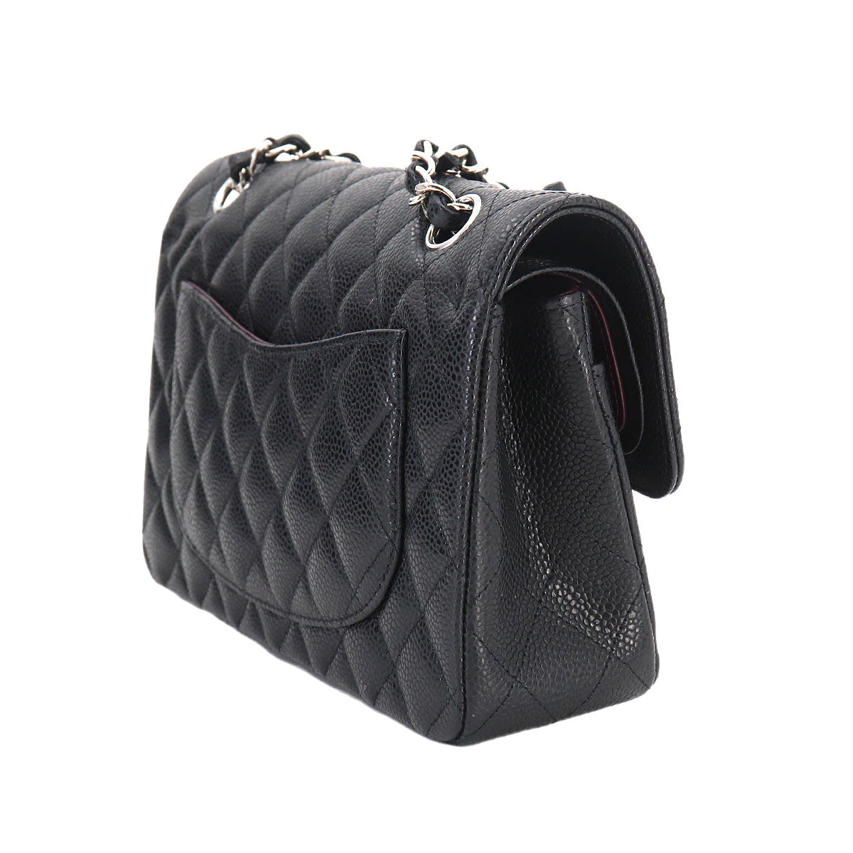 Matelasse 23 Chain Shoulder Bag Leather Black A01113