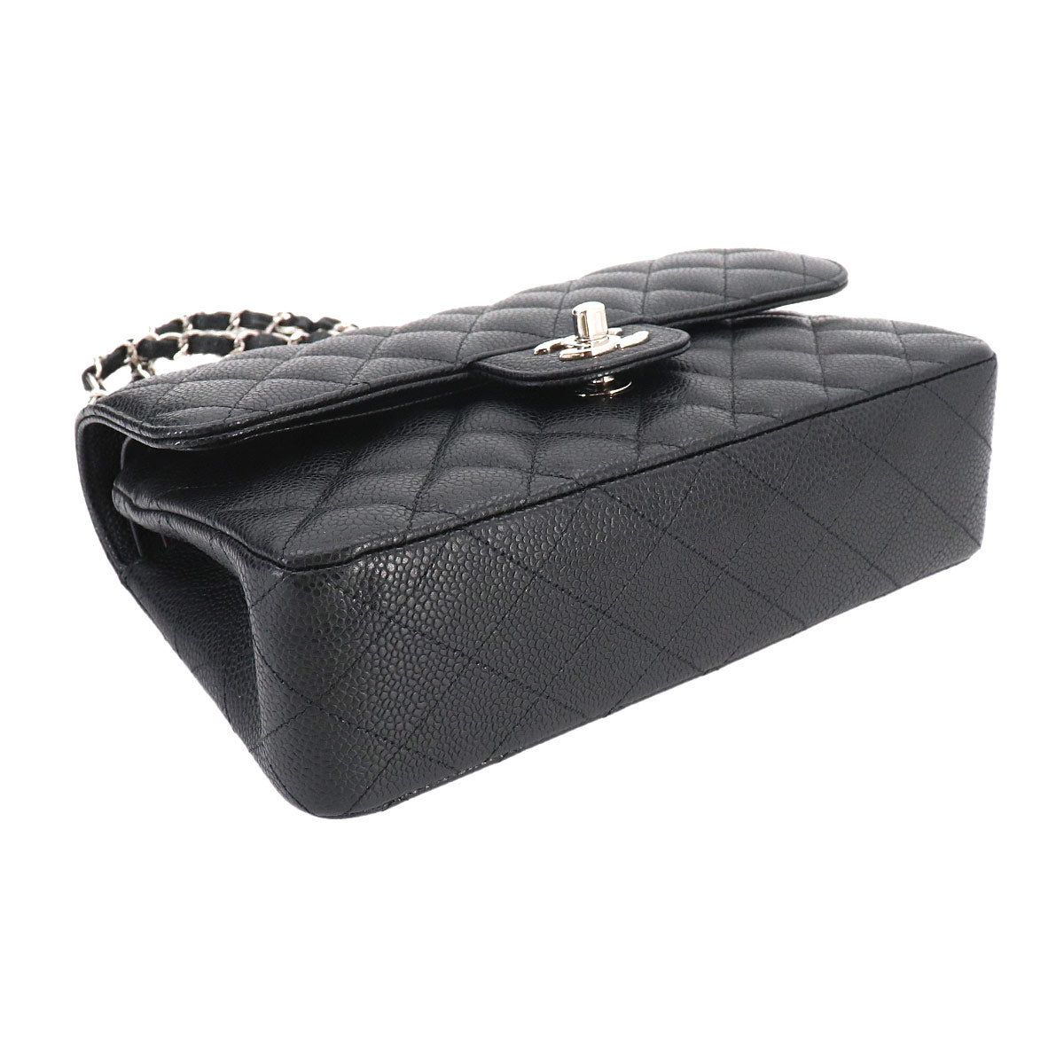 Matelasse 23 Chain Shoulder Bag Leather Black A01113