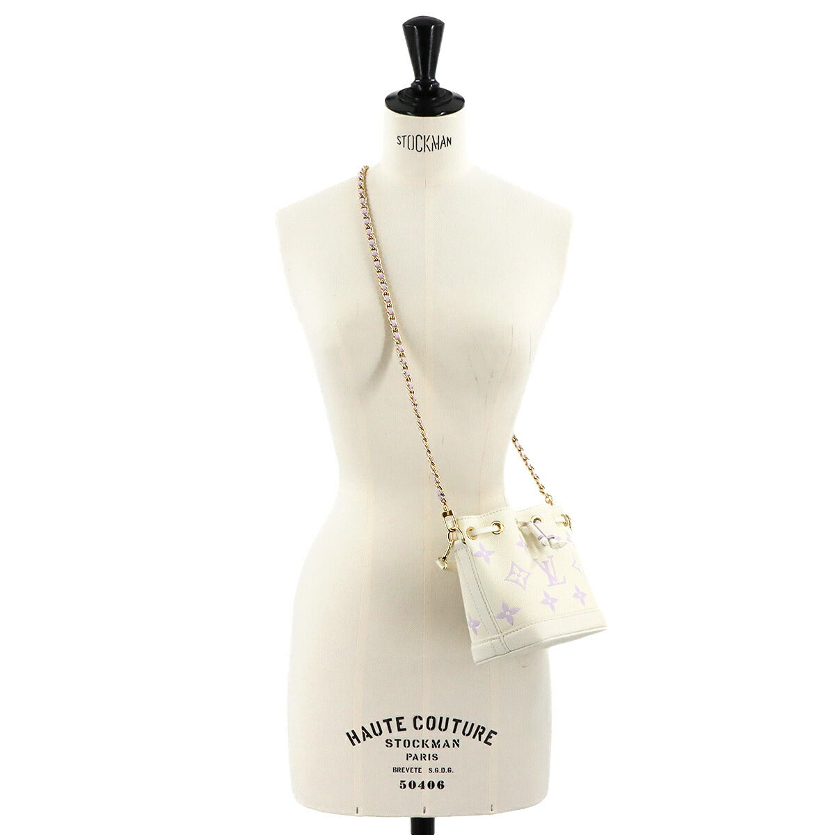 Bicolor Monogram Empreinte Nano Noe Latte White M82933