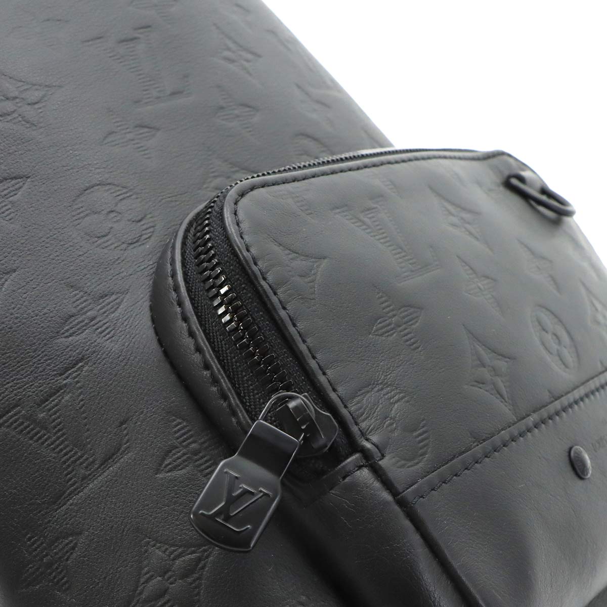 Monogram Shadow Racer Sling Bag Leather Black M46107