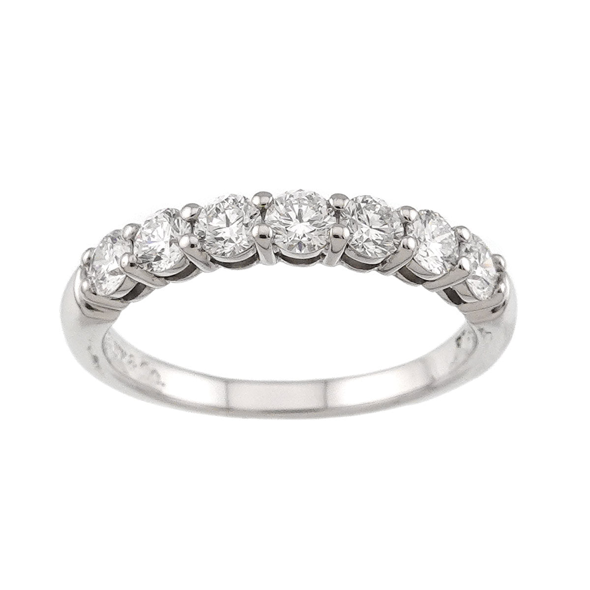 Half Diamond Ring Platinum size5.5-5.75(US)