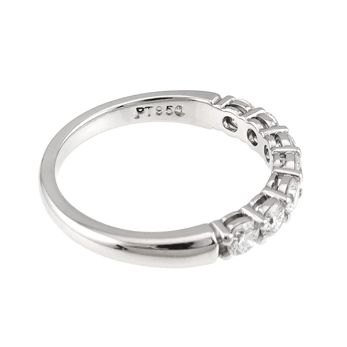 Half Diamond Ring Platinum size5.5-5.75(US)